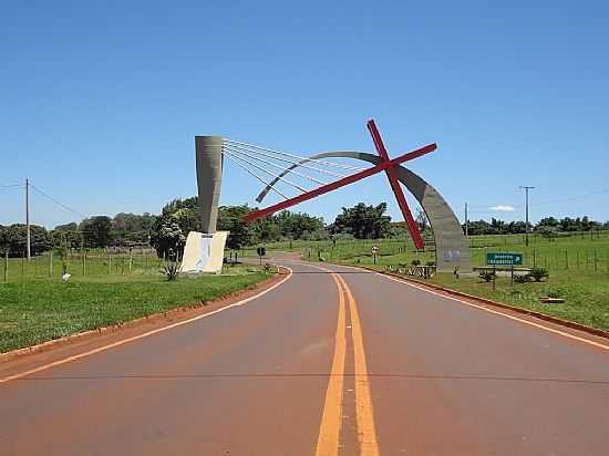 SANTA CRUZ DO RIO PARDO-SP-PORTAL TEMTICO,ENTRADA DA CIDADE-FOTO:PE. EDINISIO PEREIRA - SANTA CRUZ DO RIO PARDO - SP