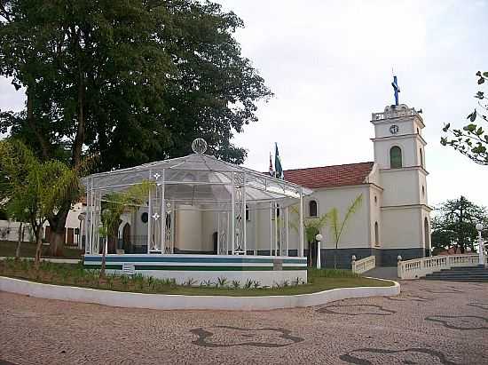 IGREJA MATRIZ E CORETO EM SANTA MARIA DA SERRA-SP-FOTO:NESTOR JOS DIAS FILHO - SANTA MARIA DA SERRA - SP