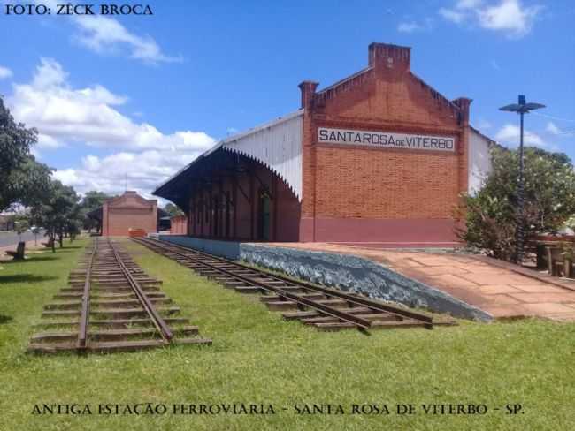 ESTAO FERROVIRIA, POR ZCK BROCA - SANTA ROSA DE VITERBO - SP