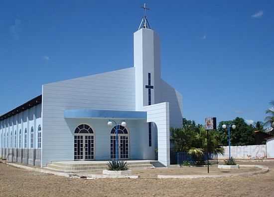 IGREJA MATRIZ DE RIACHO DAS NEVES-BA-FOTO:WILTON CASSIANO DOS  - RIACHO DAS NEVES - BA