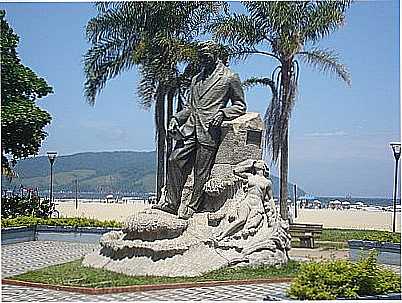 MONUMENTO A VICENTE DE CARVALHO - O POETA DO MAR - SANTOS - SP