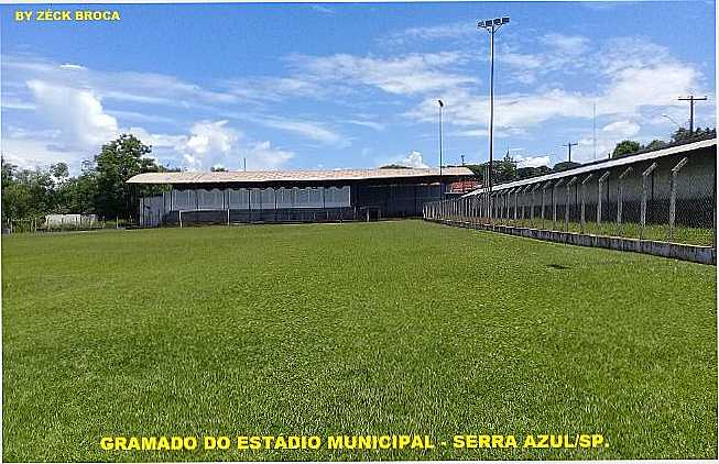 GRAMADO DO ESTDIO - SERRA AZUL/SP., POR ZCK BROCA - SERRA AZUL - SP