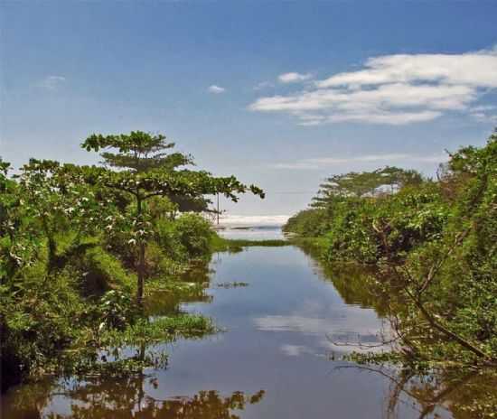 RIO ITINGA DESEMBOCANDO NO MAR, POR VALMIREZ - SOLEMAR - SP