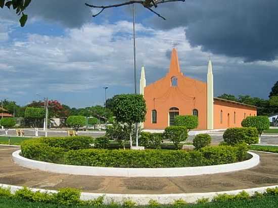 PRAA E IGREJA-FOTO:NATAL JORDO  - BREJINHO DE NAZAR - TO