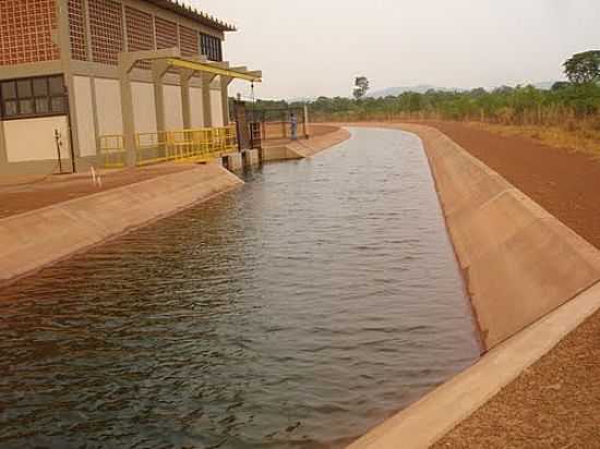 CANAL DE IRRIGAO DO PROJETO MANOEL ALVES EM PORTO ALEGRE DO TOCANTINS-TO-FOTO:JDANIEL.TAVARES - PORTO ALEGRE DO TOCANTINS - TO