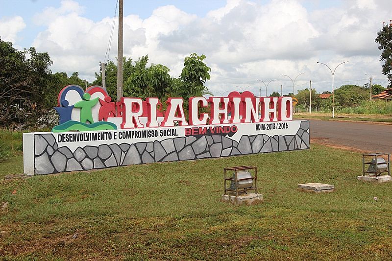 RIACHINHO-TO-ENTRADA DA CIDADE-FOTO:RIACHINHO.TO.GOV.BR - RIACHINHO - TO