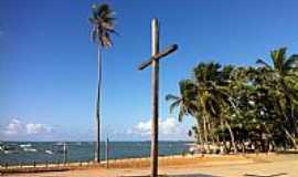 Praia do Forte - Praia do Forte-BA-Cruz da Paixo na Praia-Foto:MARCELO S F