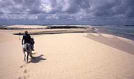 Jericoacoara - Jericoacoara-CE- cavalo nas dunas-Foto:tavares