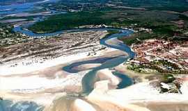 guas Belas (Praia) - guas Belas(Praia)-CE-Vista area-Foto:gntur.com.br/turismo