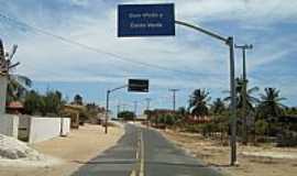 Praia do Canto Verde - Praia do Canto Verde-CE-Entrada da cidade-Foto:Herlanio Evangelista