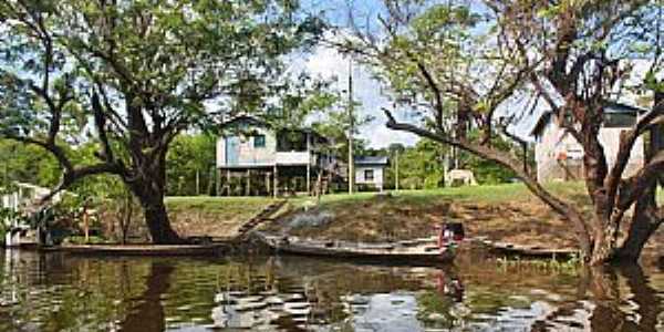 Mamirau-AM-Comunidade Boca do Mamirau na Reserva-Foto:www.nativosdomundo.com.br