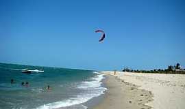 Barra Grande - Barra Grande-PI-Kitesurf na praia-Foto:Edilson Morais Brito