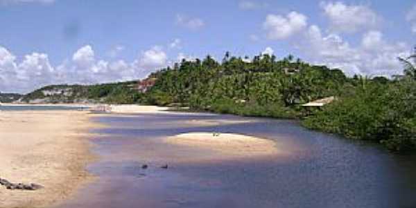 Praia do Espelho-BA-Lagoa de gua doce-Foto:Giuliano Novais