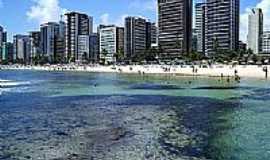 Praia de Boa Viagem - Piscinas de corais na Praia de Boa Viagem-Foto:Sergio Menezes