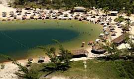 Praia de Pitangui - Praia de Pitangui-RN-Praia vista do alto das dunas-Foto:www.jtournatal.com.br