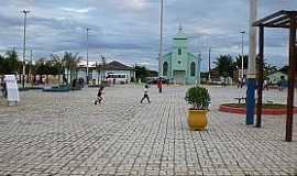 Taquarinha - Taquarinha-BA-Nova praa e a Igreja-Foto:rubemgama