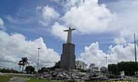 Mar Vermelho - Cristo na entrada da cidade de Mar Vermelho-Foto:Sergio Falcetti