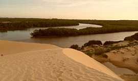 Amontada - Amontada-CE-Dunas na Praia de Moitas-Foto:meucadernodeviagem.