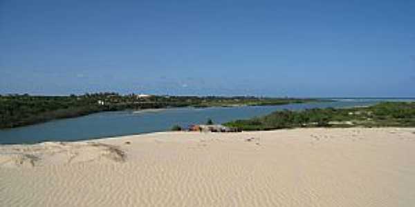 Barra Nova-CE-Dunas no Rio Chor-Foto:jrmanicar