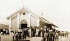 Caio Prado - A estao de Cangaty-hoje Caio Prado- no dia de sua inaugurao em 1890-Foto:Autor desconhecido do site Estaes Ferrovirias