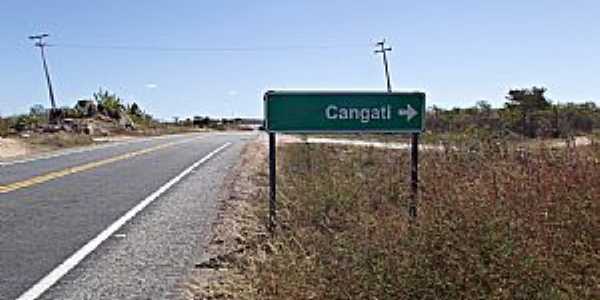 Cangati-CE-Trevo de acesso-Foto:washington Luiz