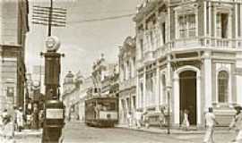 Fortaleza - Rua Floriano Peixoto nos anos 30 em Fortaleza-CE-Foto:leandhm