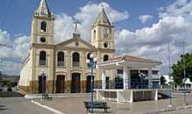 Po de Acar - Coreto e Igreja Corao de Jesus em Po de Aucar-AL-Foto:Sergio Falcetti