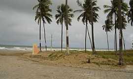 Piacabuu - Piacabuu-AL-Coqueiros na orla da praia-Foto:Leandro Dures