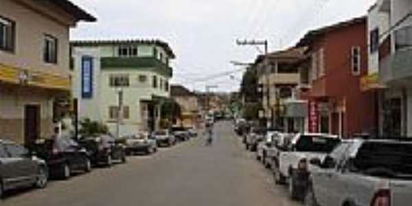 Rua tila Vivcqua,centro comercial de Presidente Kennedy-Foto:Andr Jordo