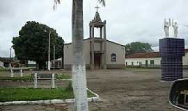 Auriverde - Auriverde-GO-Praa central e Igreja Matriz-Foto:Angel-Velasco