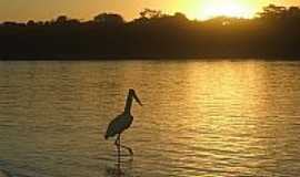 Bandeirantes - Pr do Sol no Rio Araguaia em Bandeirantes-GO-Foto:BlogBandeirantes-GO