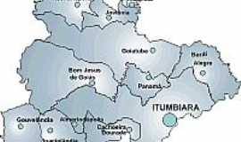 Buriti Alegre - Mapa de localização