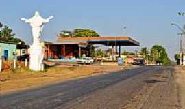 Campestre de Gois - Campestre de Gois-GO-Imagem de Jesus na entrada da cidade-Foto:Arolldo Costa Olivei