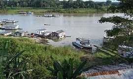 Carauari - Carauar-AM-Casas flutuantes no Rio Juru-Foto:ibueno