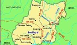 Indiara - Mapa de Localizao