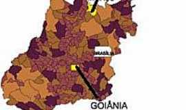 Minau - Mapa de Localizao - Minau-GO