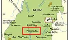 Piracanjuba - Mapa de Localizao - Piracanjuba-GO