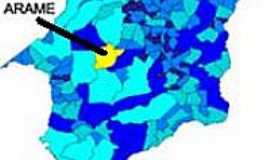 Arame - Mapa de Localizaom - Arame-MA