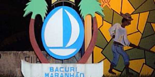 Bacuri-MA-Mural na Praa So Sebastio-Foto:Edilson Jr