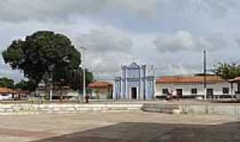 Cndido Mendes - Praa e Igreja de N.Sra.da Conceio em Cndido Mendes-MA-Foto:Maurcio Leonardi