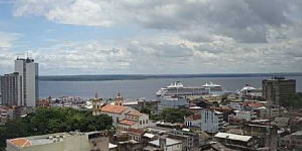 Manaus-AM-Centro da cidade e o Rio Negro-Foto:marcelotec 