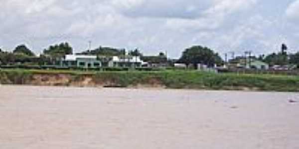 Nova Olinda do Norte-AM-O Rio e a cidade-Foto:SGLUCENA