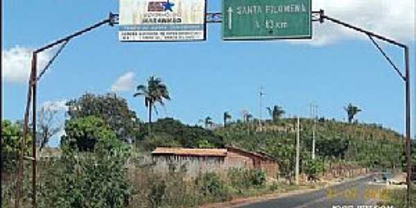 Santa Filomena do Maranho-MA-Prtico de entrada-Foto:JOSE WILSON