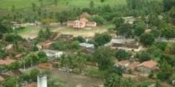 comunidade de BREJO DO AMPARO vista area em foco a IGREJA DE NOSSA SENHORA DO AMPARO., Por THIAGO PINHEIRO DE ARAUJO