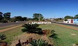 Capinpolis - Capinpolis-MG-Trevo de acesso-Foto:Carlos Alberto Alves