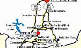 Carrancas - Mapa
