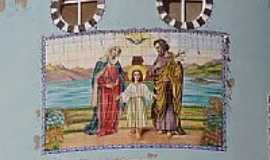 Crrego Novo - Painel da Igreja da Sagrada Famlia-Foto:salvereis [Panoramio]
