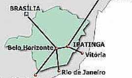 Ipatinga - Mapa de localizao