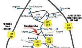 Itanhandu - Mapa