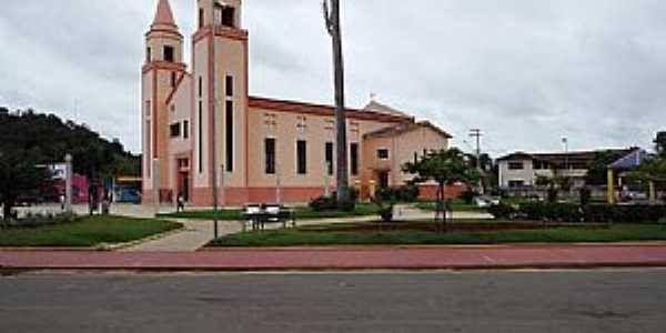 Marilac-MG-Praa e Matriz de Santa Lusa-Foto:gilmarjosesilva